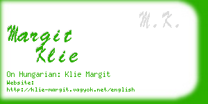 margit klie business card